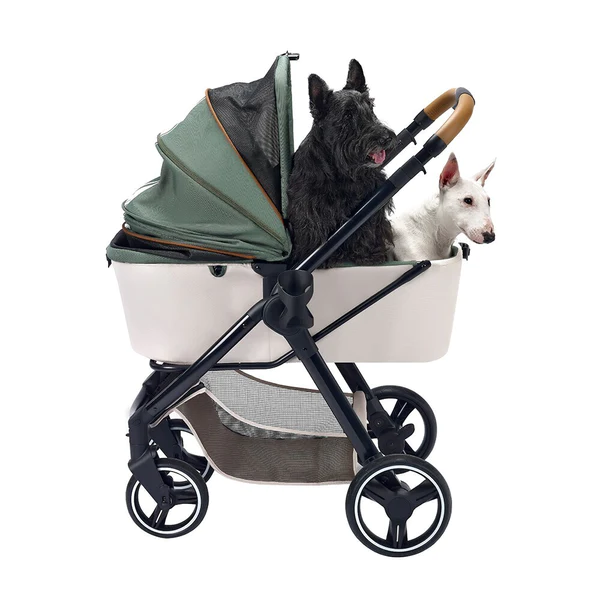 Ibiyaya Retro Luxe Pet Stroller - Soft Sage