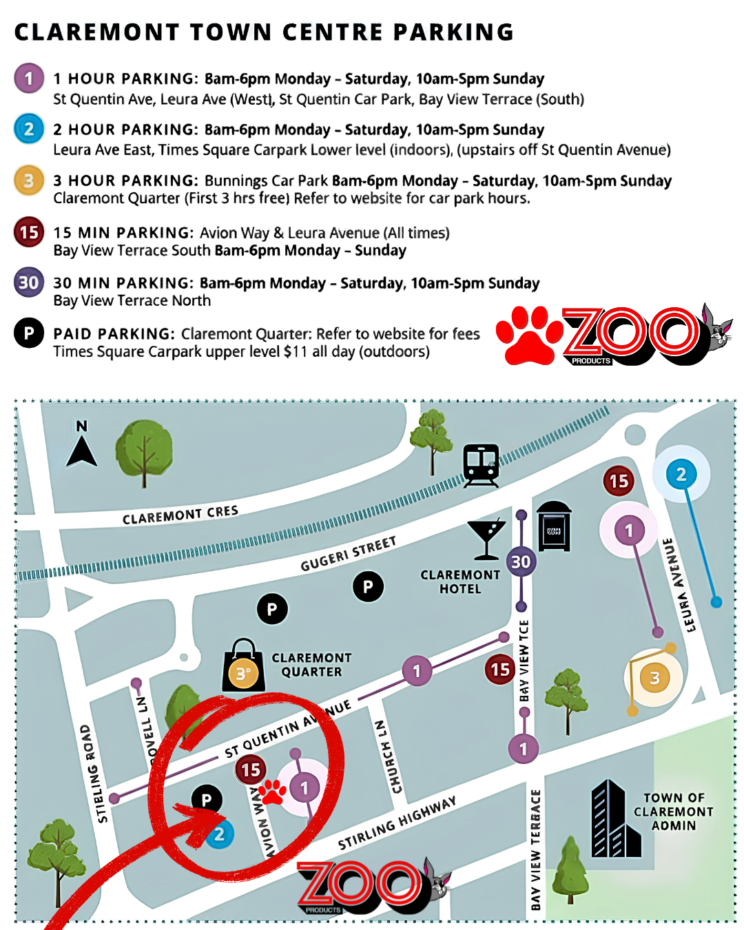 Parking map